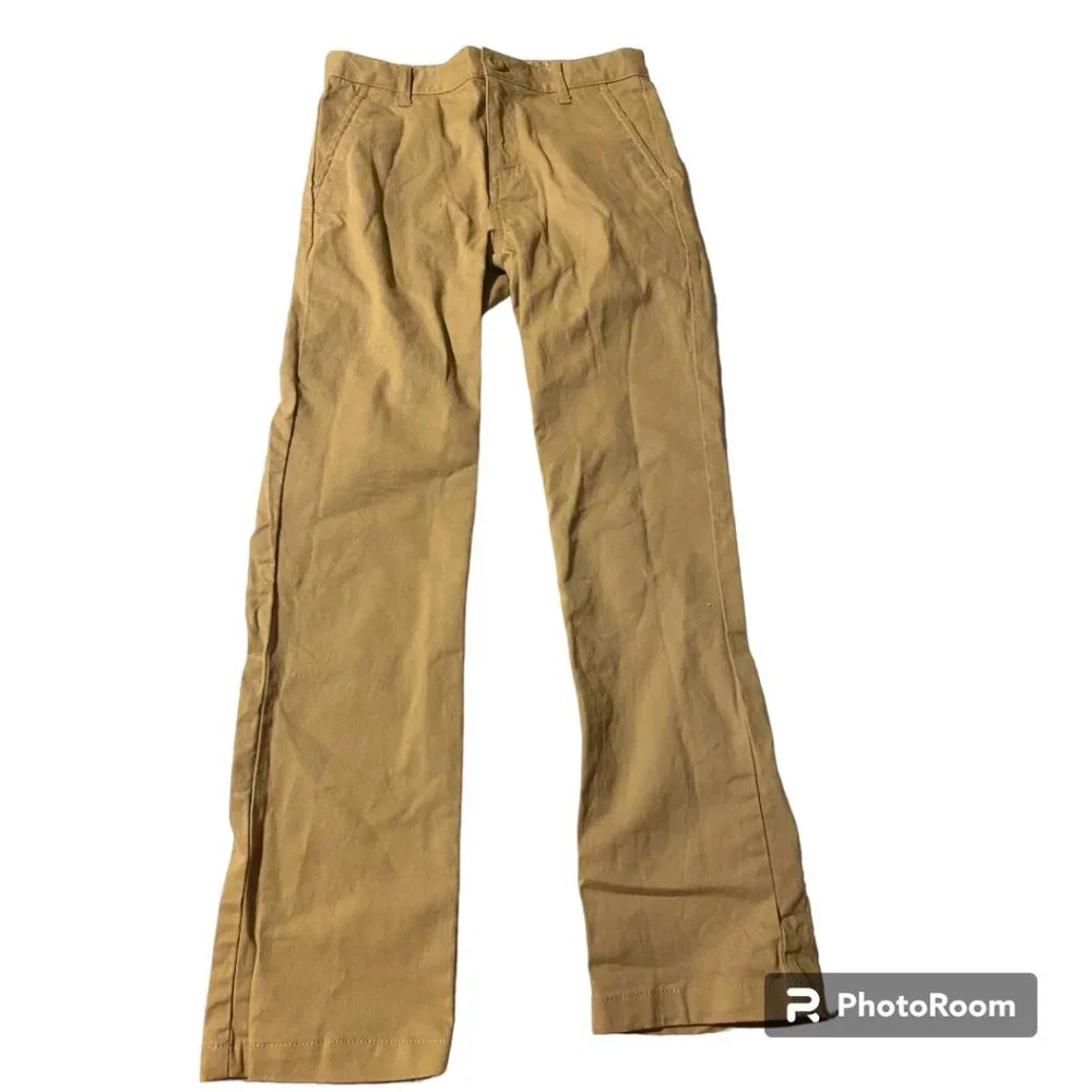 Old Navy Girl's Khaki Pants slim fit‎ School Uniform sz 10